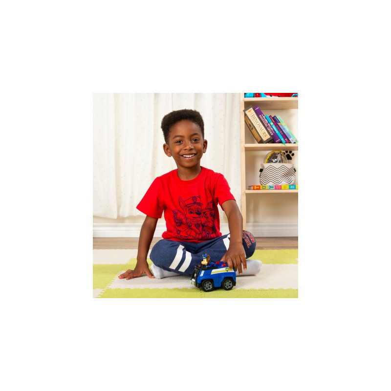 Spin Master Paw Patrol Chases Polizeiwagen, Spielfahrzeug(mit Sammelfigur)