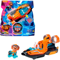 Spin Master Paw Patrol Mighty Kinofilm - Basis Fahrzeug von Zuma mit Welpenfigur, Spielfahrzeug