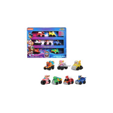 Spin Master Paw Patrol: Der Mighty Kinofilm, 7-teiliges Pup Squad Racers-Geschenkset, Spielfahrzeug(mit Liberty-Spielzeugauto)