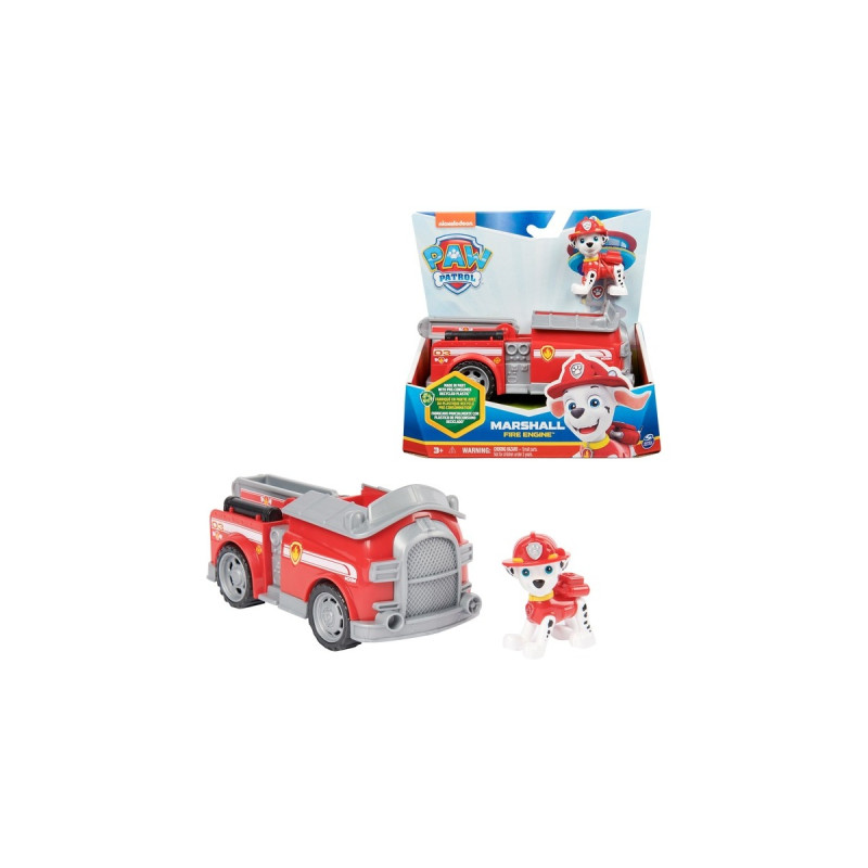Spin Master Paw Patrol - Feuerwehr-Auto mit Marshall-Figur, Spielfahrzeug(rot)
