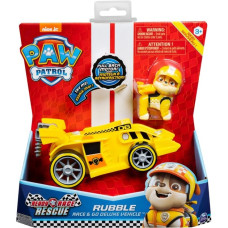 Spin Master Paw Patrol - Ready, Race, Rescue, Rubbles Race & Go Deluxe Basis Fahrzeug, Spielfahrzeug(mit Figur)