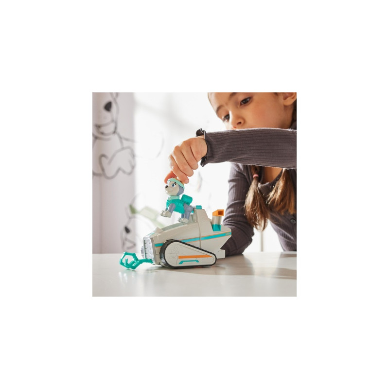 Spin Master Paw Patrol - Schneemobil mit Everest-Figur, Spielfahrzeug(grau)