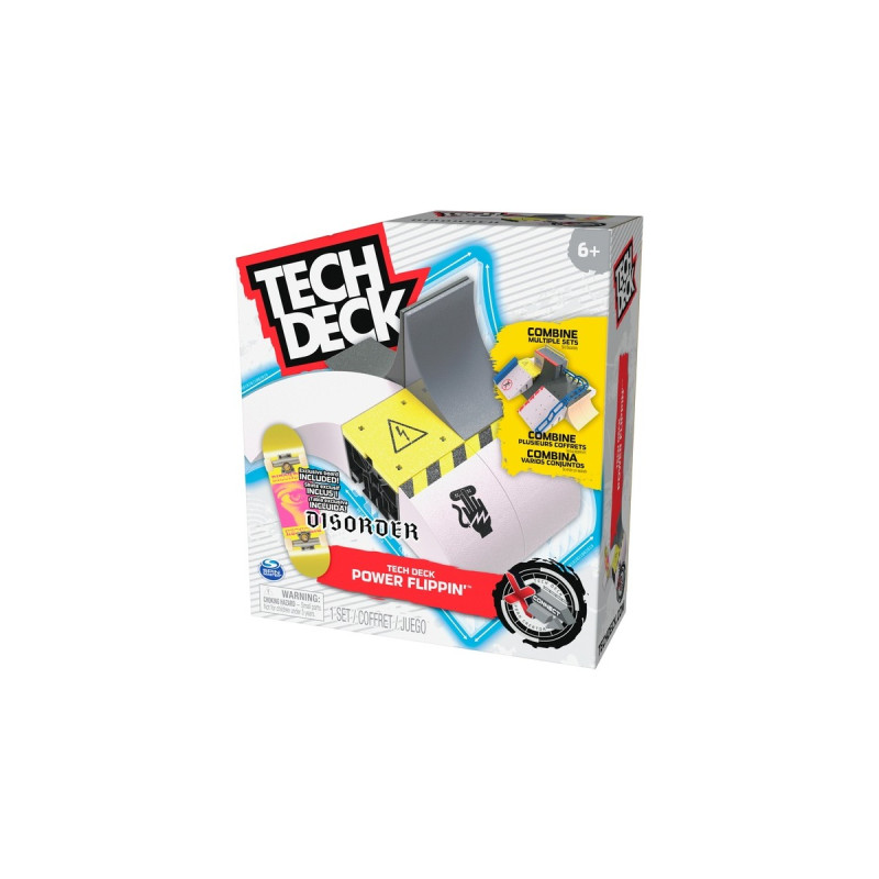 Spin Master Tech Deck X-Connect Starter-Set - Power Flippin' Rampenset, Spielfahrzeug(mit einem Fingerboard)