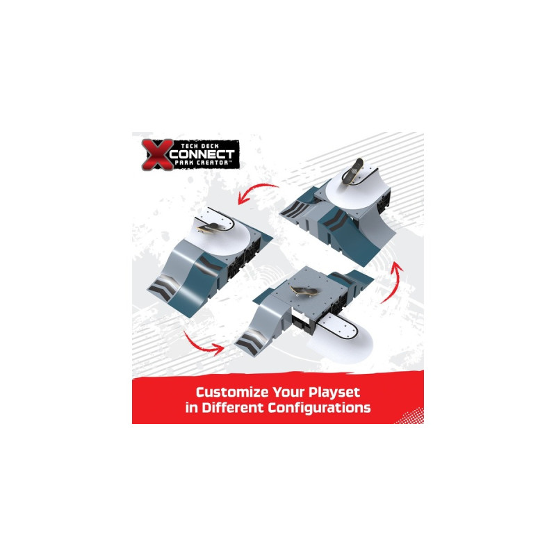 Spin Master Tech Deck X-Connect Starter-Set - Speedway Hop Rampenset, Spielfahrzeug(mit einem Fingerboard)