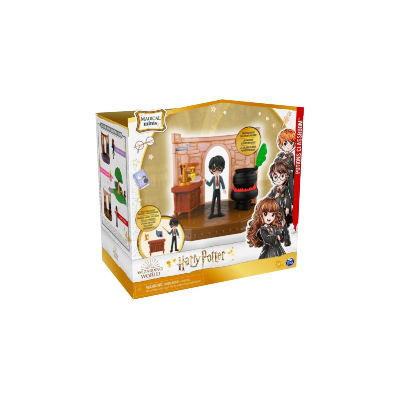 Spin Master Wizarding World Harry Potter - Hogwarts Zaubertränke Klassenzimmer Spielset mit exklusiver Harry Potter Sammelfigur, Spielfigur