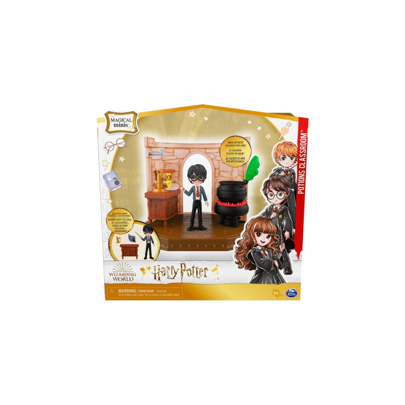 Spin Master Wizarding World Harry Potter - Hogwarts Zaubertränke Klassenzimmer Spielset mit exklusiver Harry Potter Sammelfigur, Spielfigur