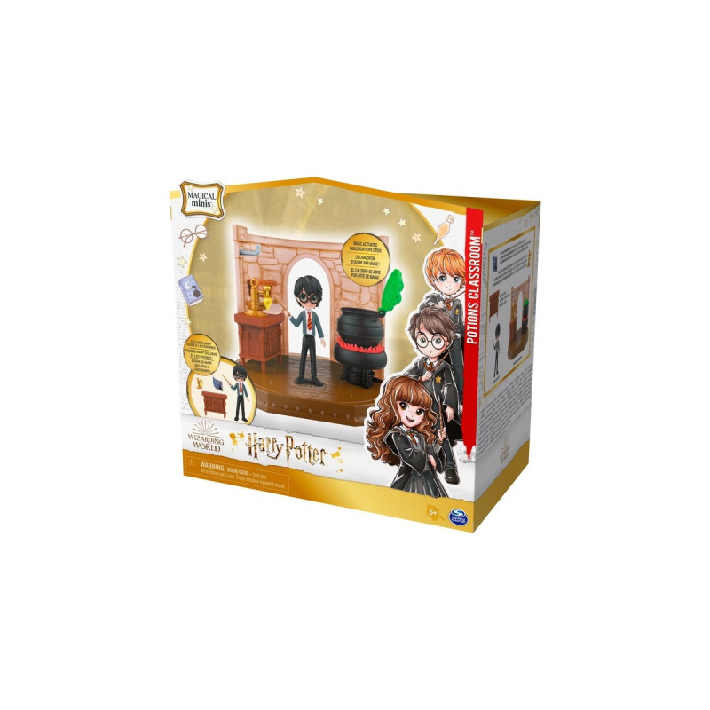 Spin Master Wizarding World Harry Potter - Hogwarts Zaubertränke Klassenzimmer Spielset mit exklusiver Harry Potter Sammelfigur, Spielfigur