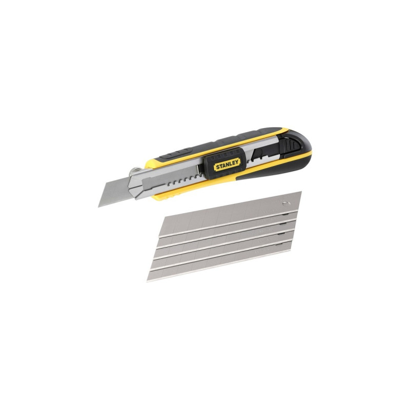 Stanley Cutter FatMax mit Magazin, 18mm, Teppichmesser(schwarz/gelb)