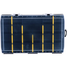 Stanley OPP Organizer 14", Werkzeugbox(schwarz/transparent, 22 Fächer)