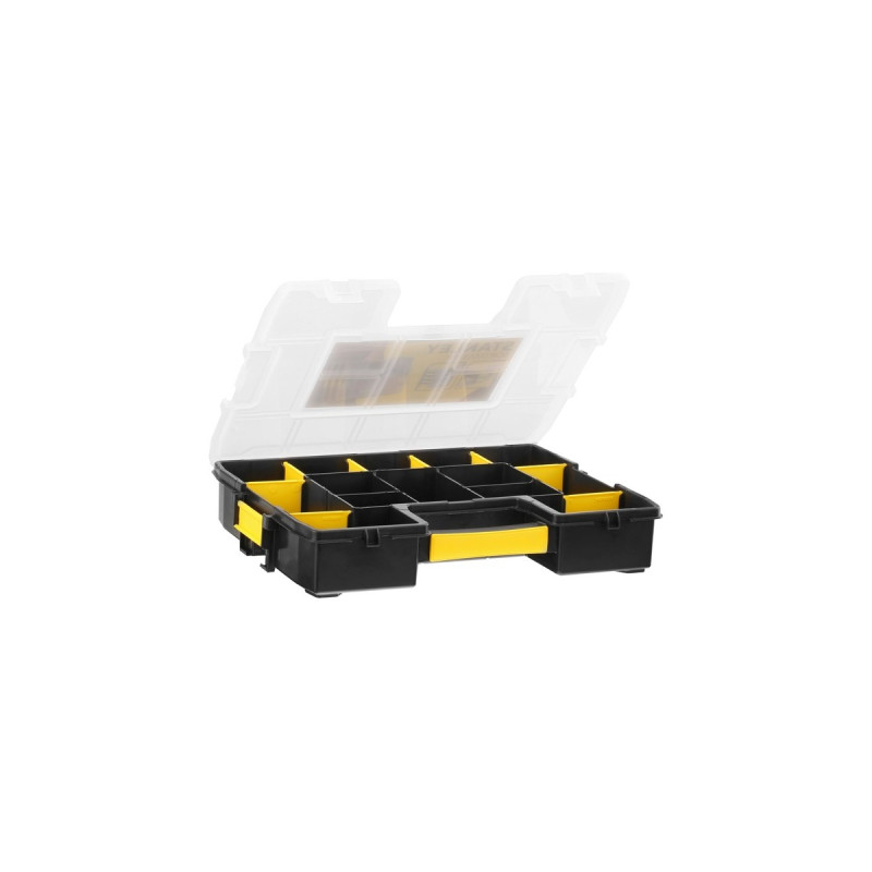 Stanley Organizer SortMaster Junior, Werkzeugkiste(schwarz/gelb, 14 Fächer)