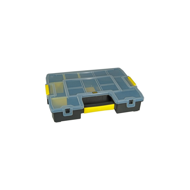 Stanley Organizer SortMaster Junior, Werkzeugkiste(schwarz/gelb, 14 Fächer)