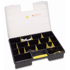 Stanley Organizer Standard, Werkzeugkiste(schwarz/transparent, 25 Fächer)