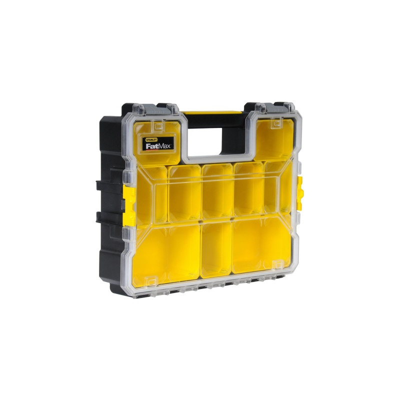 Stanley Profi-Organizer FatMax 1-97-521, Werkzeugkiste(schwarz/transparent)