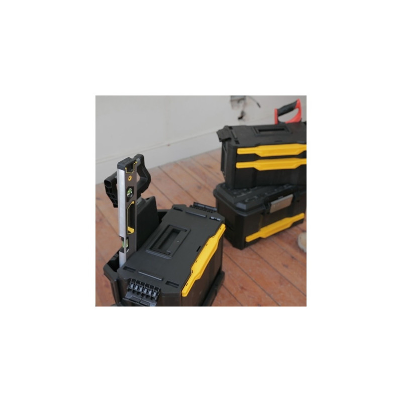 Stanley Rollende Werkstatt 3-in-1, Werkzeugwagen(schwarz/gelb, mit Trolley-Griff)