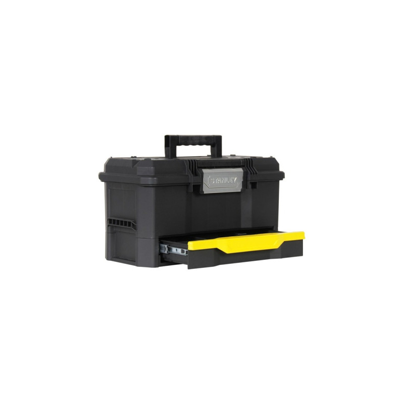 Stanley Rollende Werkstatt 3-in-1, Werkzeugwagen(schwarz/gelb, mit Trolley-Griff)