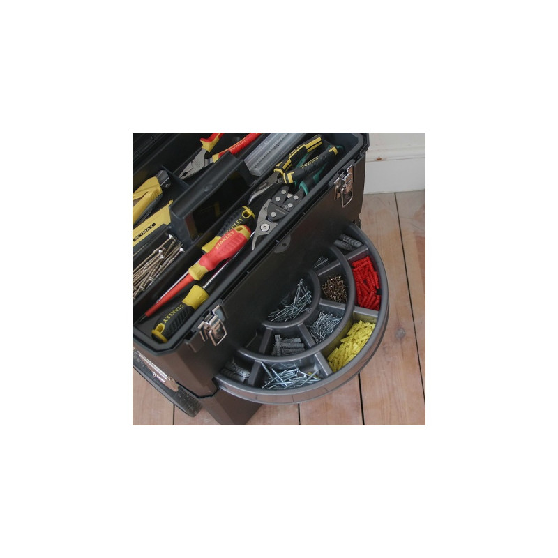 Stanley Rollende Werkstatt, Werkzeugwagen(schwarz/gelb, mit Trolley-Griff)