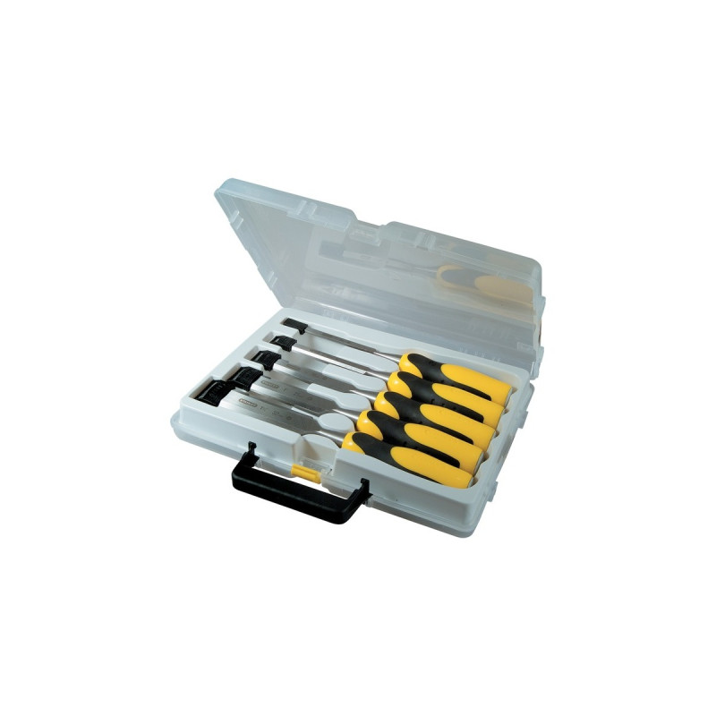 Stanley Stechbeitel-Set Dynagrip, 5-teilig(gelb/schwarz)