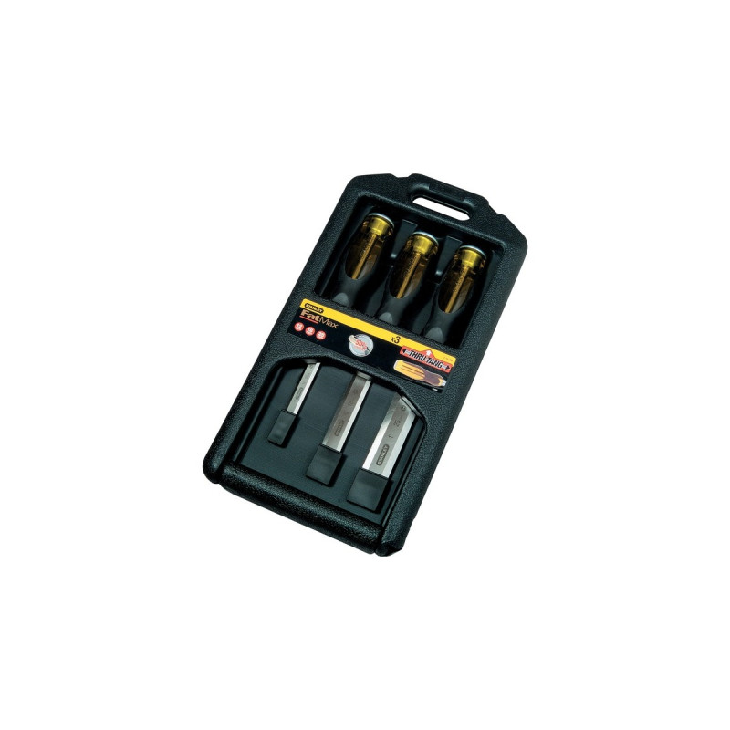 Stanley Stechbeitel-Set FatMax, 3-teilig(gelb/schwarz)