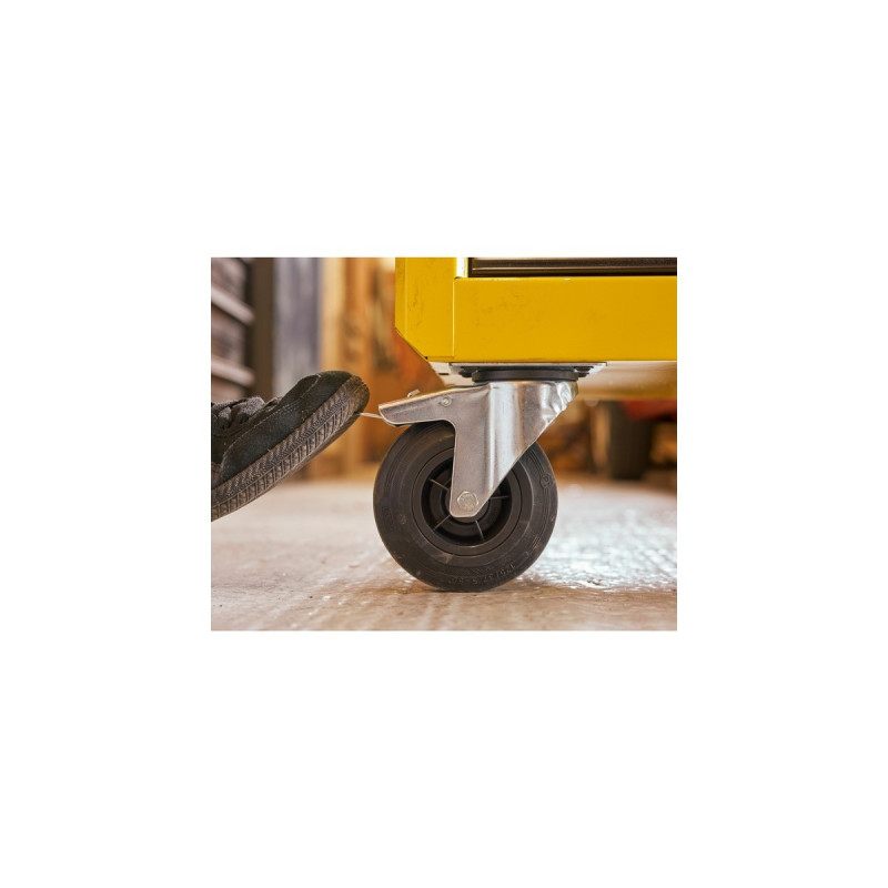 Stanley Werkstattwagen mit 5 Schubladen, Werkzeugwagen(gelb/schwarz, bis 300kg belastbar)