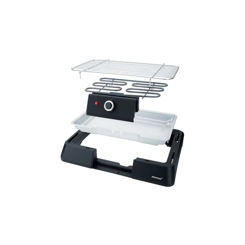 Steba BBQ-Tischgrill VG G20, Elektrogrill(schwarz, 2.200 Watt)