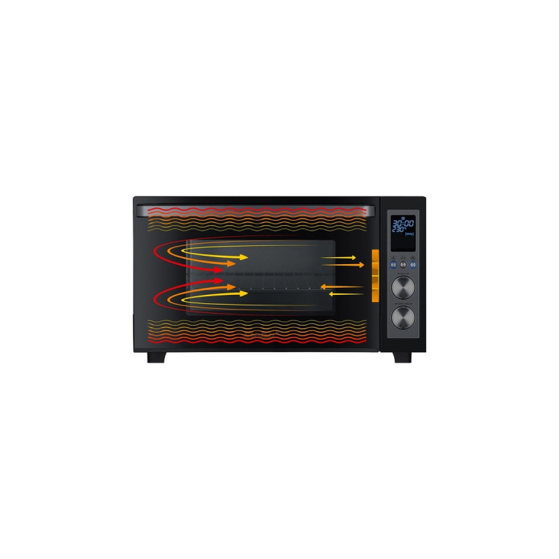 Steba Digitaler Grillbackofen KB E300, Mini-Backofen(schwarz/silber)