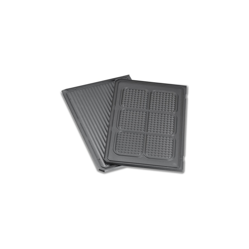 Steba Grillplatte oben, geriffelt / Waffelmuster(anthrazit, für Kontaktgrill PG 4.3, PG 4.4)