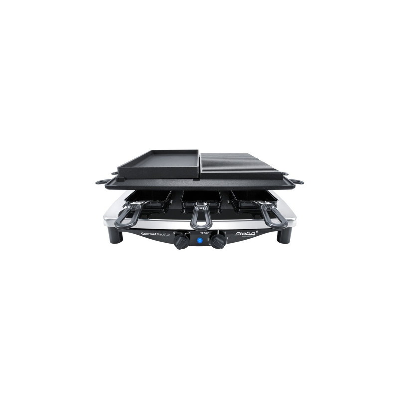 Steba Raclette RC 4 Plus Deluxe Chrom(edelstahl/schwarz)