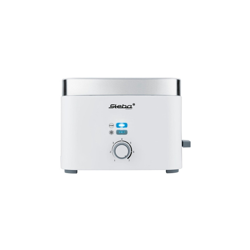 Steba Toaster TO 10 Bianco(weiß/edelstahl, 930 Watt, für 2 Scheiben Toast)