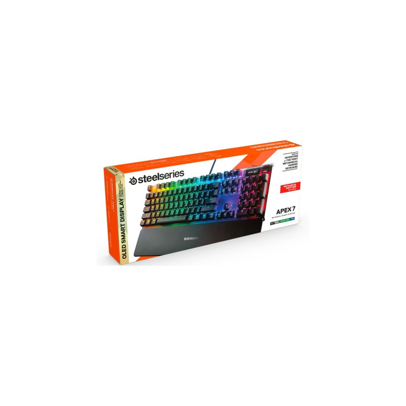 SteelSeries APEX 7, Gaming-Tastatur(schwarz, DE-Layout, SteelSeries QX2 Red)