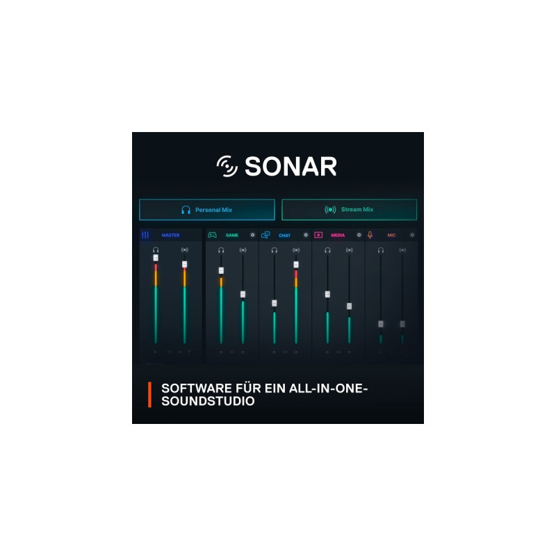 SteelSeries Alias Pro, Mikrofon(schwarz, XLR, USB-C, Klinke)