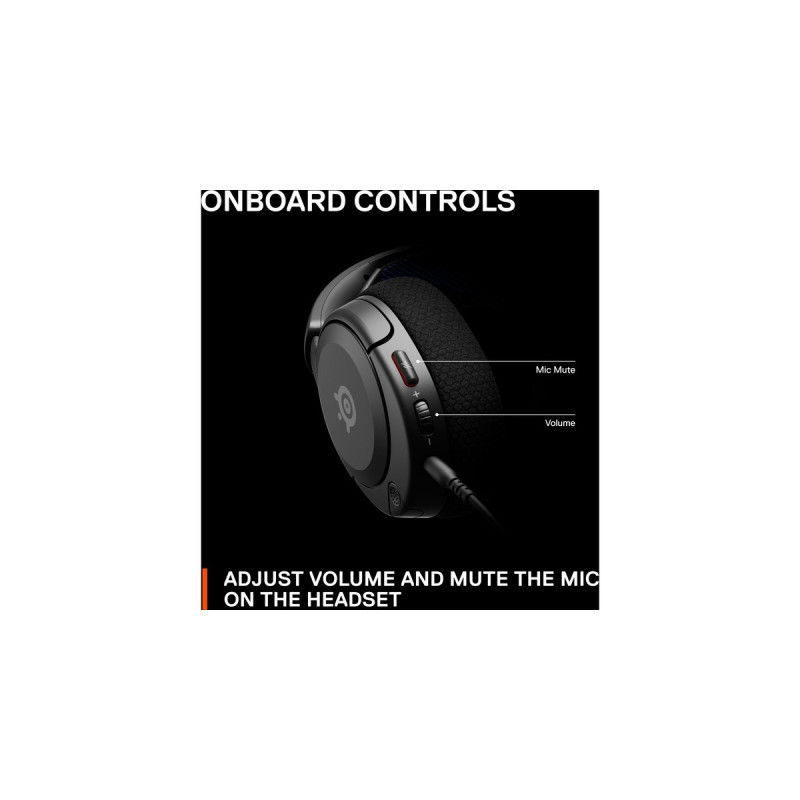 SteelSeries Arctis Nova 1P, Gaming-Headset(schwarz, 3.5 mm Klinke)