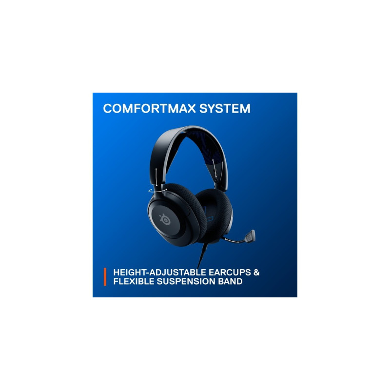 SteelSeries Arctis Nova 1P, Gaming-Headset(schwarz, 3.5 mm Klinke)