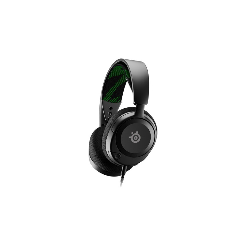 SteelSeries Arctis Nova 1X, Gaming-Headset(schwarz/grün, 3.5 mm Klinke)
