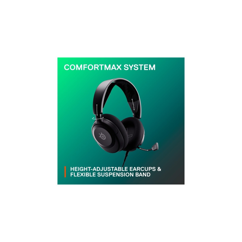 SteelSeries Arctis Nova 1, Gaming-Headset(schwarz, 3.5 mm Klinke)