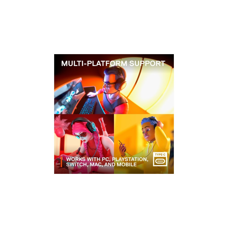 SteelSeries Arctis Nova 3, Gaming-Headset(schwarz, USB-C)
