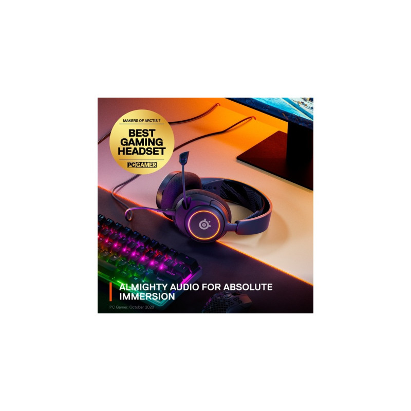SteelSeries Arctis Nova 3, Gaming-Headset(schwarz, USB-C)