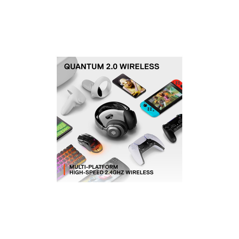 SteelSeries Arctis Nova 4, Gaming-Headset(schwarz/grün, 2,4 GHz)