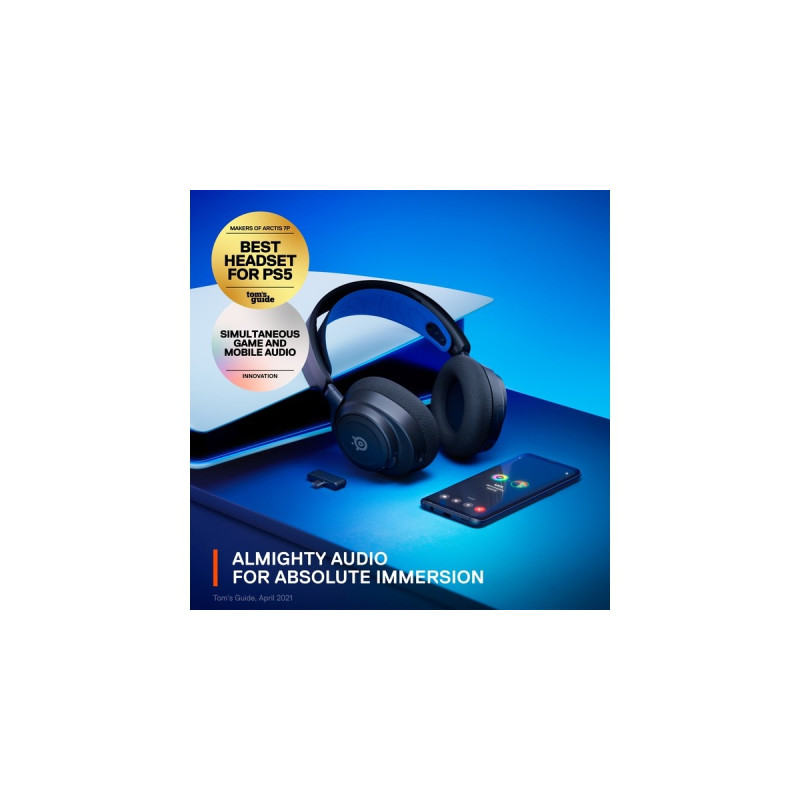 SteelSeries Arctis Nova 7P, Gaming-Headset(schwarz/blau, USB-C, Bluetooth)
