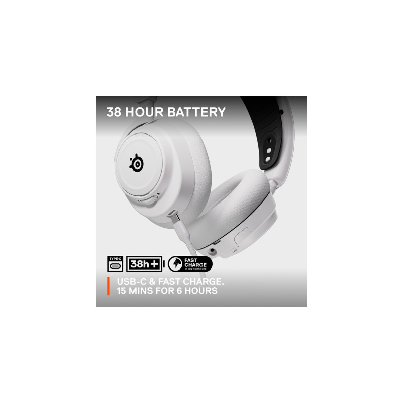 SteelSeries Arctis Nova 7X, Gaming-Headset(weiß/schwarz, USB-C, Bluetooth)