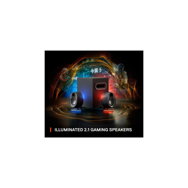 SteelSeries Arena 7, Lautsprecher(schwarz, 3.5 mm Klinke, Bluetooth, Optischer Eingang)