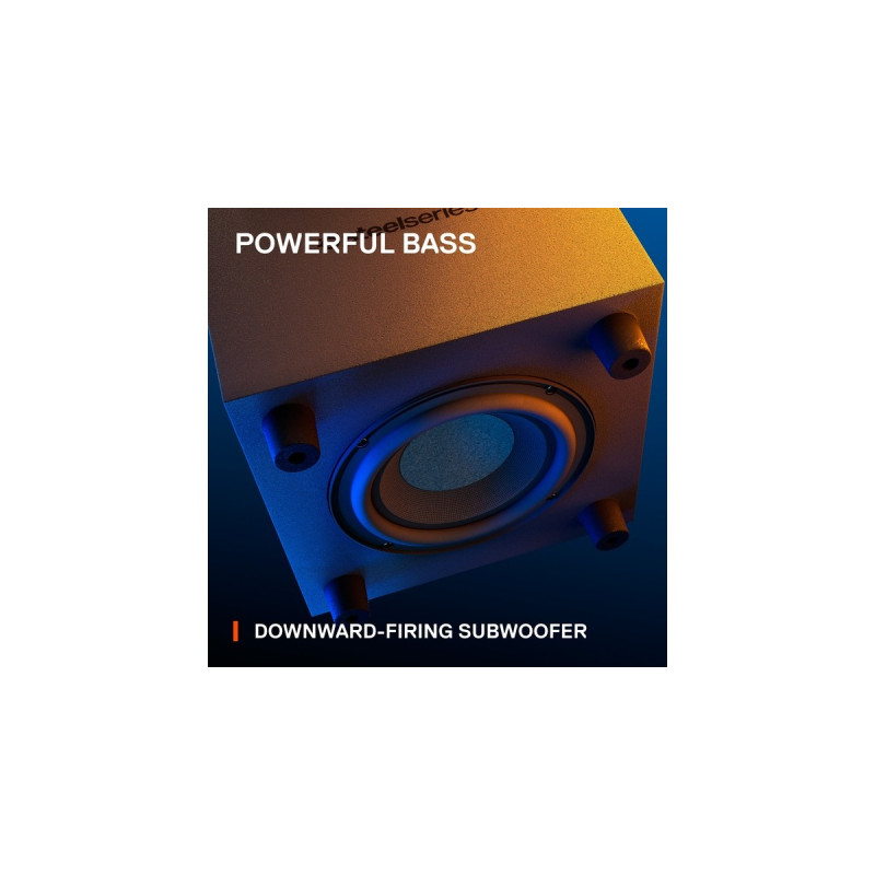 SteelSeries Arena 7, Lautsprecher(schwarz, 3.5 mm Klinke, Bluetooth, Optischer Eingang)