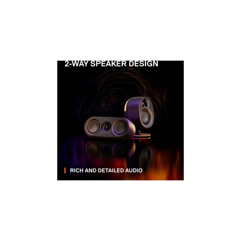 SteelSeries Arena 9, Lautsprecher(schwarz, 3.5 mm Klinke, Bluetooth, Optischer Eingang)