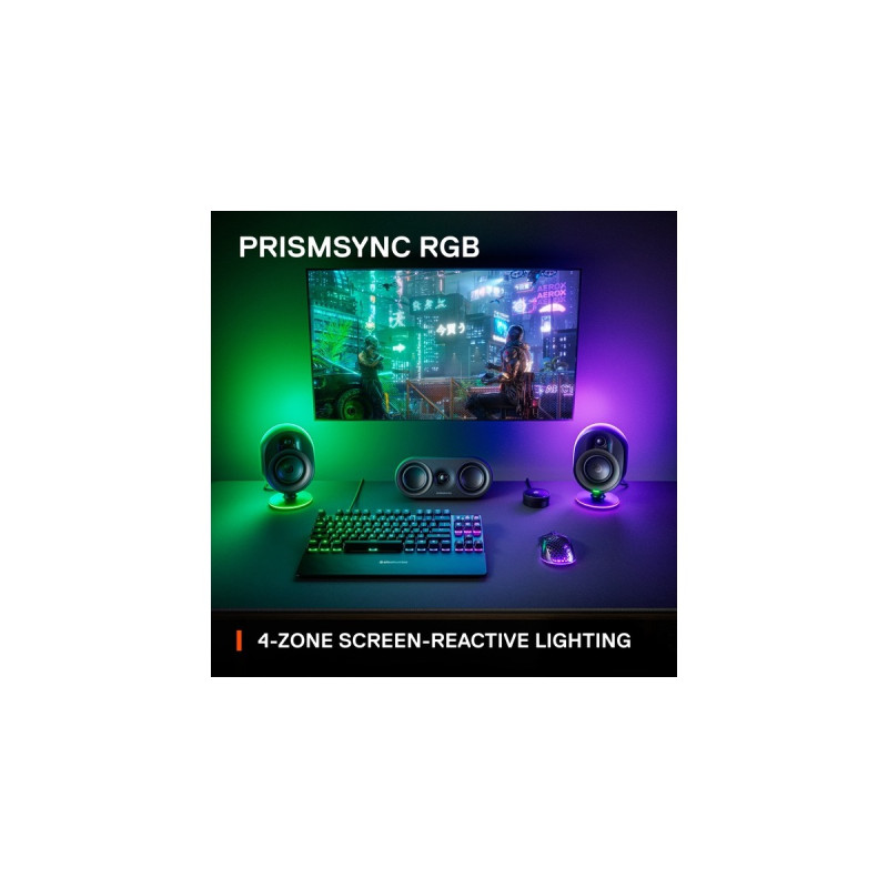 SteelSeries Arena 9, Lautsprecher(schwarz, 3.5 mm Klinke, Bluetooth, Optischer Eingang)