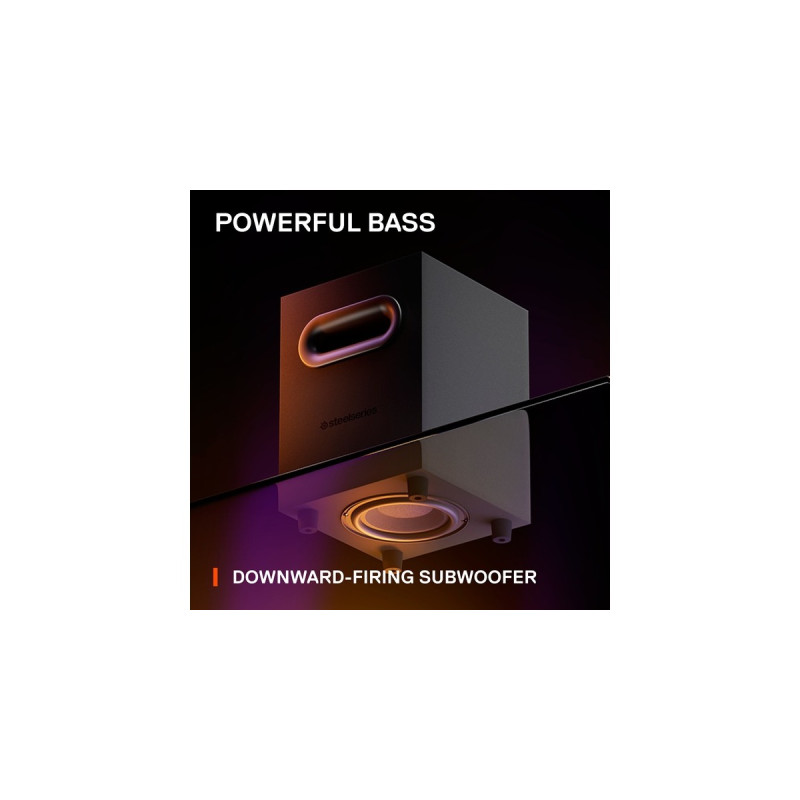 SteelSeries Arena 9, Lautsprecher(schwarz, 3.5 mm Klinke, Bluetooth, Optischer Eingang)