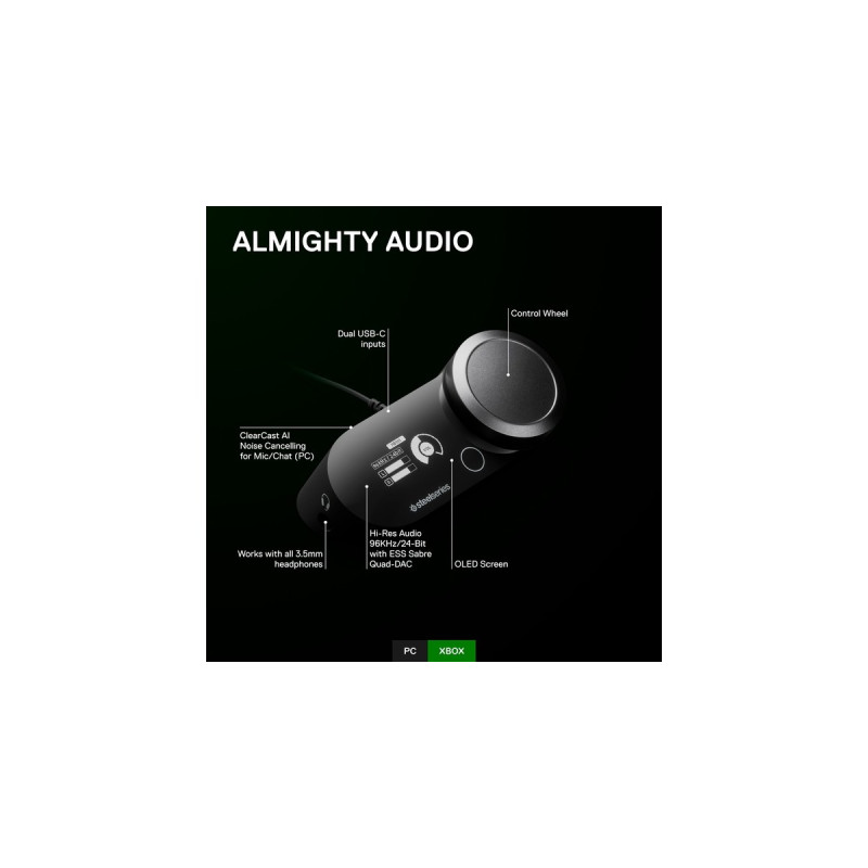 SteelSeries GameDAC Gen 2 für Xbox, Soundkarte