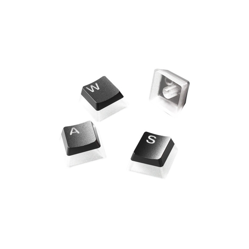 SteelSeries PrismCaps, Tastenkappe(schwarz/transparent, DE-Layout)
