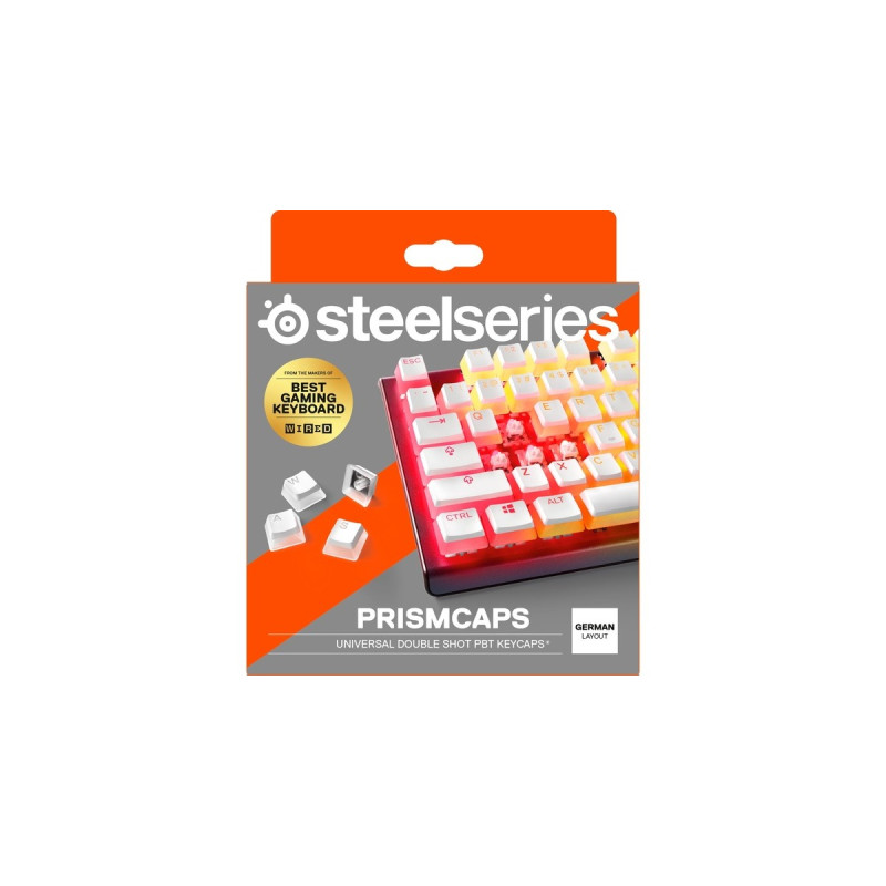 SteelSeries PrismCaps , Tastenkappe(weiß/transparent, DE-Layout)