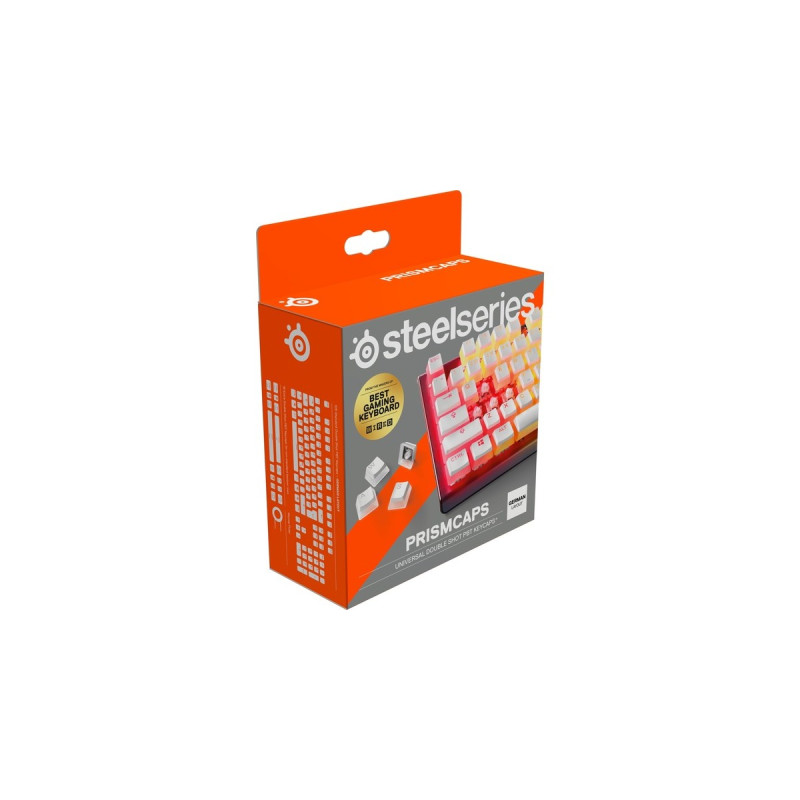 SteelSeries PrismCaps , Tastenkappe(weiß/transparent, DE-Layout)