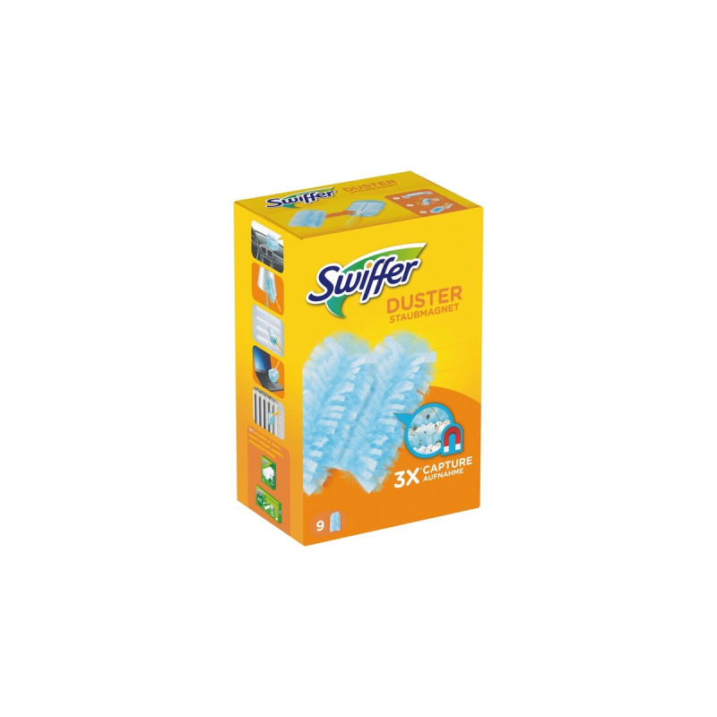 Swiffer Staubmagnet Nachfülltücher, 9 Stück, Staubwischer(weiß)
