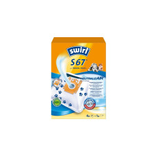 Swirl Staubsaugerbeutel S67 NeutralizAir(4 Beutel, 1 Abluftfilter, für Siemens, Bosch)